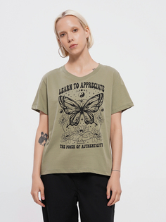 Футболка женская ТВОЕ 98776 хаки S