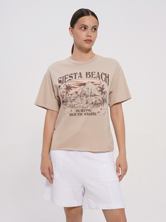 Футболка женская ТВОЕ 98272 бежевая M