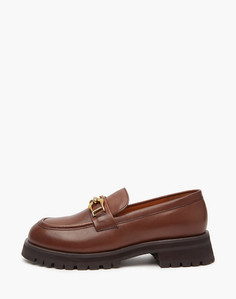 Лоферы женские Mascotte 58-320311 коричневые 39 RU