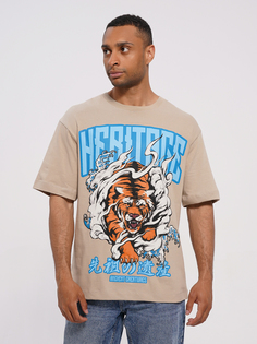 Футболка мужская ТВОЕ 98365 бежевая L