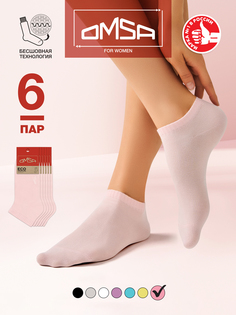 Комплект носков женских Omsa ECO 252-6 розовых 39-41