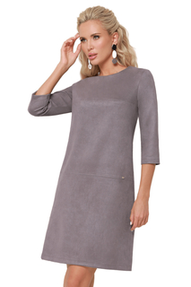 Платье женское DSTrend Модные веяния серое 46 RU