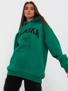 Худи женское Little Secret uz200234 зеленое ONE SIZE