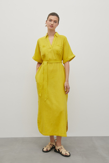 Платье женское Finn Flare FSD110122 желтое L