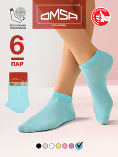 Комплект носков женских Omsa ECO 252-6 голубых 39-41