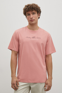 Футболка мужская Finn Flare FSD21061-1P розовая S