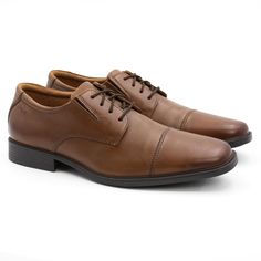 Туфли мужские Clarks Tilden Cap 26130096 коричневые 44.5 EU