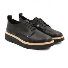 Полуботинки женские Clarks Trace Walk 26150222 черные 37 EU