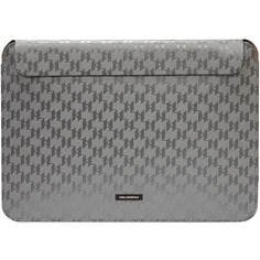 Чехол для ноутбука унисекс Karl Lagerfeld Saffiano Sleeve Monogram 14" silver