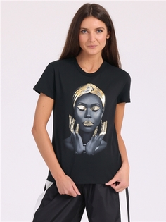 Футболка женская Апрель 1ЖДФК2657001 черная 84/164