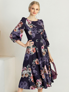 Платье женское Olivegrey Pl000903V(edna) фиолетовое 54 RU