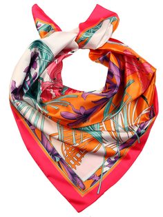 Платок женский Venera 3908333-33 разноцветный, 90х90 см