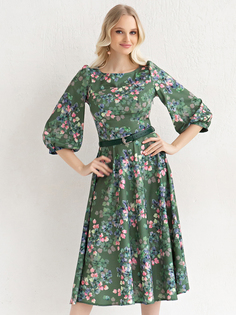 Платье женское Olivegrey Pl000903V(edna) зеленое 46 RU