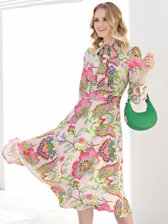 Платье женское Olivegrey Pl000814V(djillia) розовое 46 RU