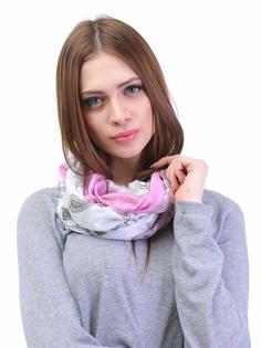 Палантин женский Venera 9201041 белый, розовый, фуксия, 80x70 см