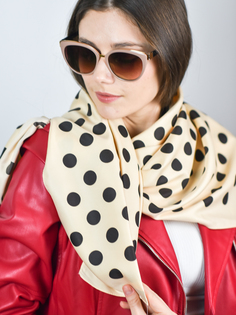 Платок женский Venera 3902518 бежевый, коричневый, 90x90 см