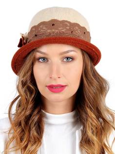 Шляпа женская Venera 9702759 оранжевый, терракотовый, бежевый, коричневый, р. 55-57