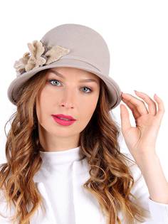 Шляпа женская Venera 9702559 бежевый, коричневый, р. 55-56