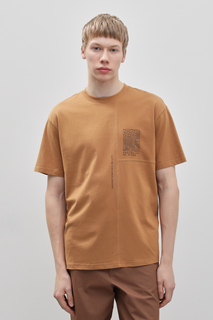 Футболка мужская Finn Flare FBD21036 бежевая XL