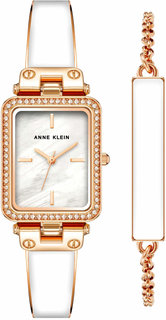 Наручные часы женские Anne Klein 3898WTST белые/золотистые