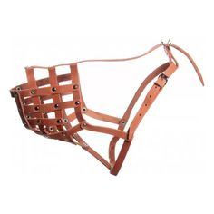 Намордник Зооник из натуральной кожи № 6 (дог, сенбернар)