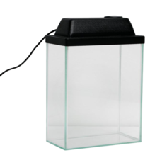 Аквариум Пижон Колонна Ширма 10 л 25х13х31 см чёрный