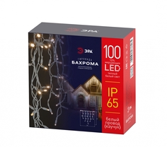 Уличная светодиодная гирлянда ЭРА бахрома 220V мерцающий теплый белый свет ERAPS-WK2 Б0056