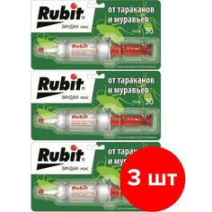 Гель Rubit 4650243077060 Зиндан от тараканов и муравьев, 3 шт по 30 г