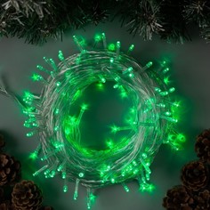 Световая гирлянда новогодняя Luazon Lighting нить 3556809 20 м зеленый