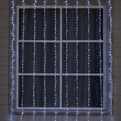 Гирлянда "Водопад" 2 х 3 м , IP44, УМС, белая нить, 800 LED, свечение белое, 8 режимов No Brand