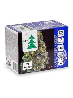 Светодиодная гирлянда 1,6 м 7 ярусов 223 теплых белых LED ламп ,IP20 Vulpes