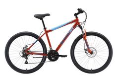Велосипед Stark Outpost 27.1 D (2023) оранжевый, голубой, синий 16"