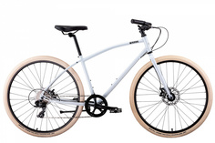 Велосипед BEARBIKE Perm (2021), городской (взрослый), рама 19.5", колеса 28", белый, 14.05