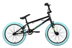 Велосипед Stark22 Madness BMX 2 черный/зеленый/голубой One Size 2022