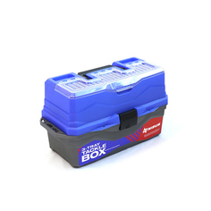 Ящик для снастей Tackle Box трехполочный синий Следопыт MB-BU-12 No Brand