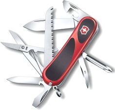 Нож перочинный VICTORINOX Evolution 18, 85 мм, 15 функций, красный с чёрными вставками