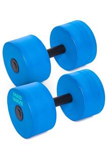 Аквагантели Dumbbells Basic Round, pair Синий,15*15*32 cm Mad Wave