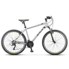 Велосипед STELS Navigator 590 V K010 2021 18" серый/салатовый