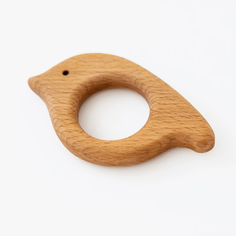 Деревянные игрушки Mag Wood Прорезыватель для зубов, грызунок Птичка