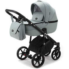 Коляска 2 в 1 Adamex Mateo Lux PS-73, Шалфей, шалфей кожа