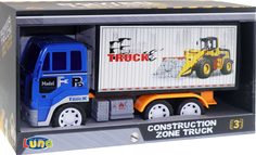 Машина Городская техника с подъемным механизмом кабина синяя Zhorya