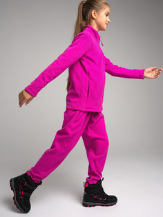 Комплект: толстовка и брюки из флиса PlayToday, розовый, 158