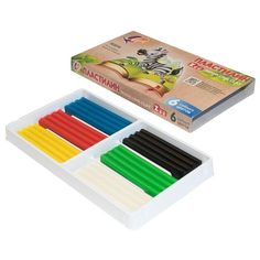 Пластилин 6 цветов Луч "Zoo", 90г, со стеком (30С 1810-08), 48 уп.