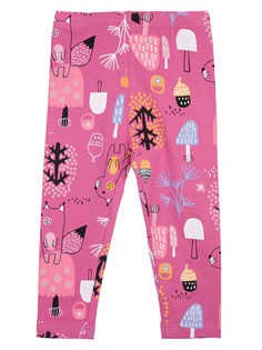 Брюки детские PlayToday трикотажные для девочек PlayToday (легинсы), цветной, 80