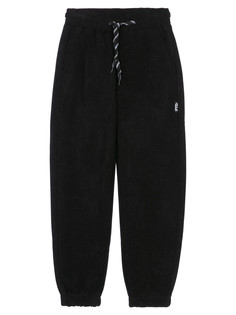 Брюки трикотажные утепленные флисом для мальчиков PlayToday, черный, 146