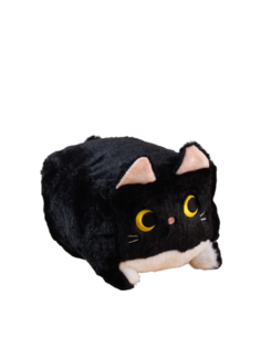 Мягкая игрушка Котокуб Квадратный кот черный Plush Story