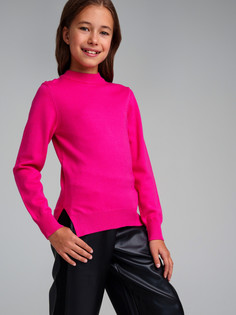 Джемпер трикотажный для девочек PlayToday, фуксия, 134