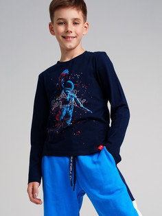 Фуфайка для мальчиков PlayToday (футболка), тёмно-синий, 140