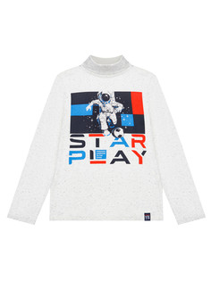 Водолазка трикотажная для мальчиков PlayToday, серый меланж, 146