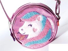 Сумка круглая Tiger Family Fun Time Волшебный пони, через плечо, 14x14x4см, ткань